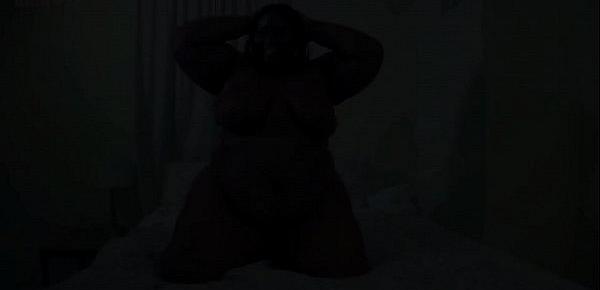  sexy black bbw with big butt big belly thick thighs taking big black cock